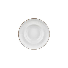 Grace dia.9.75" h:2.25" 14 oz. Round Brown Vitrified Deep Plate