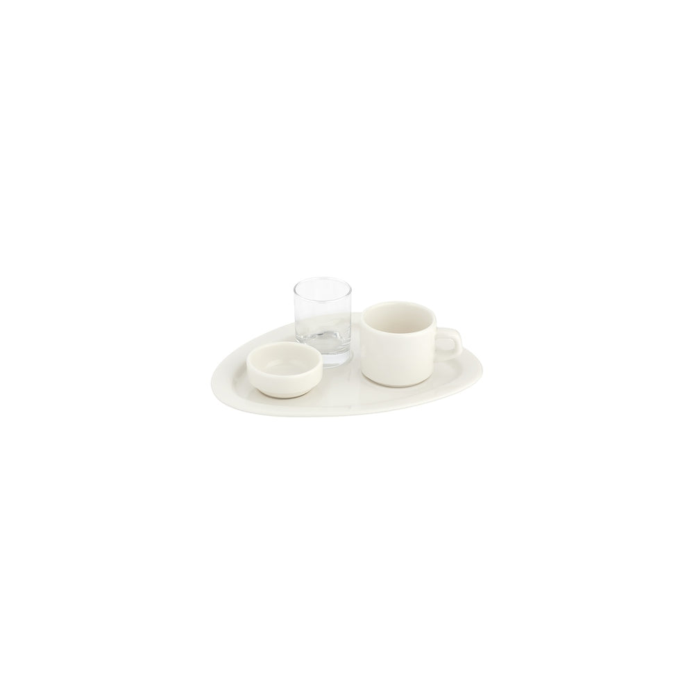 Banquet Organic Warm White Vitrified Espresso Set