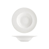 Banquet dia.11" h:0" 16 oz. Round Warm White Vitrified Deep Plate