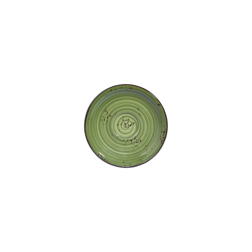 Breeze dia.6.25" Round Green Vitrified Saucer