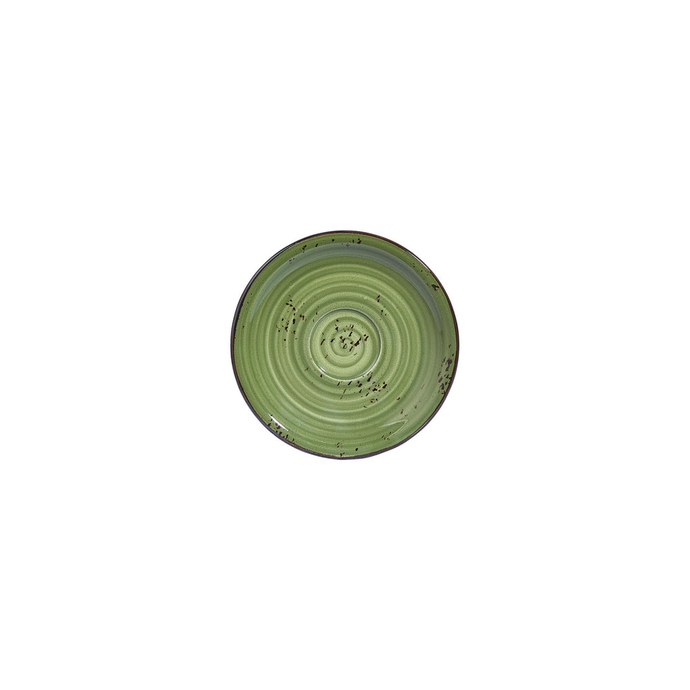 Breeze dia.6.25" Round Green Vitrified Saucer