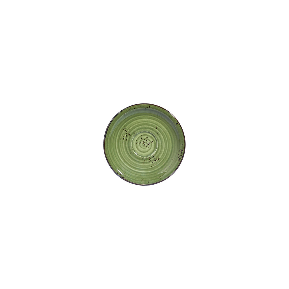 Breeze dia.4.75" Round Green Vitrified Saucer