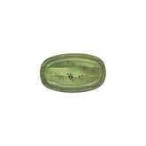 Breeze 9.5" x 5.75" x h:0" Oval Green Vitrified Platter