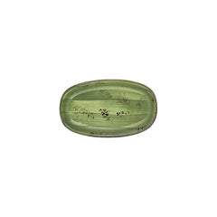 Breeze 9.5" x 5.75" x h:0" Oval Green Vitrified Platter