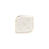 Harmony Elegance 7.5" x 7.5" Square Brown Vitrified Plate