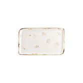 Harmony Elegance 11.75" x 7" x h:0" Rectangular Brown Vitrified Platter