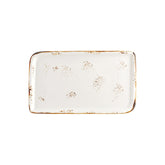 Harmony Elegance 13.75" x 8.25" x h:0" Rectangular Brown Vitrified Platter