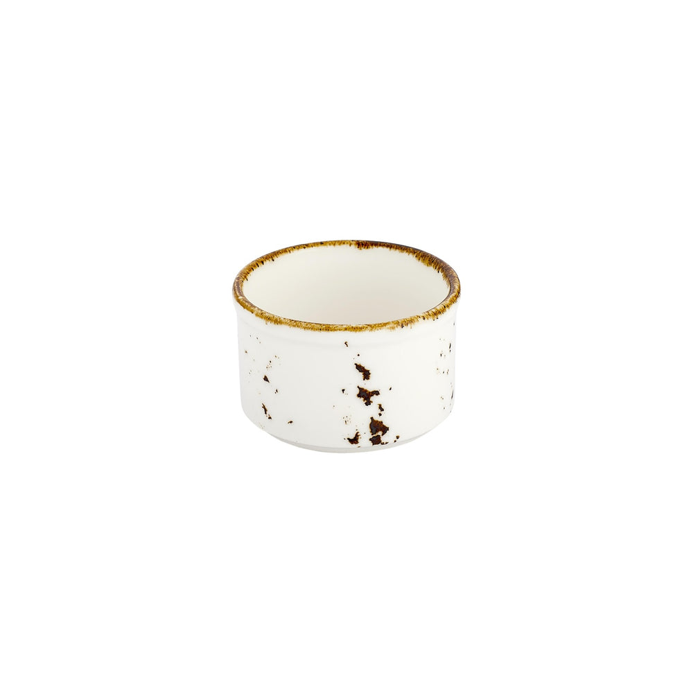 Harmony Elegance dia.3" x 3" x h:0" Round Brown Vitrified Sugar Bowl