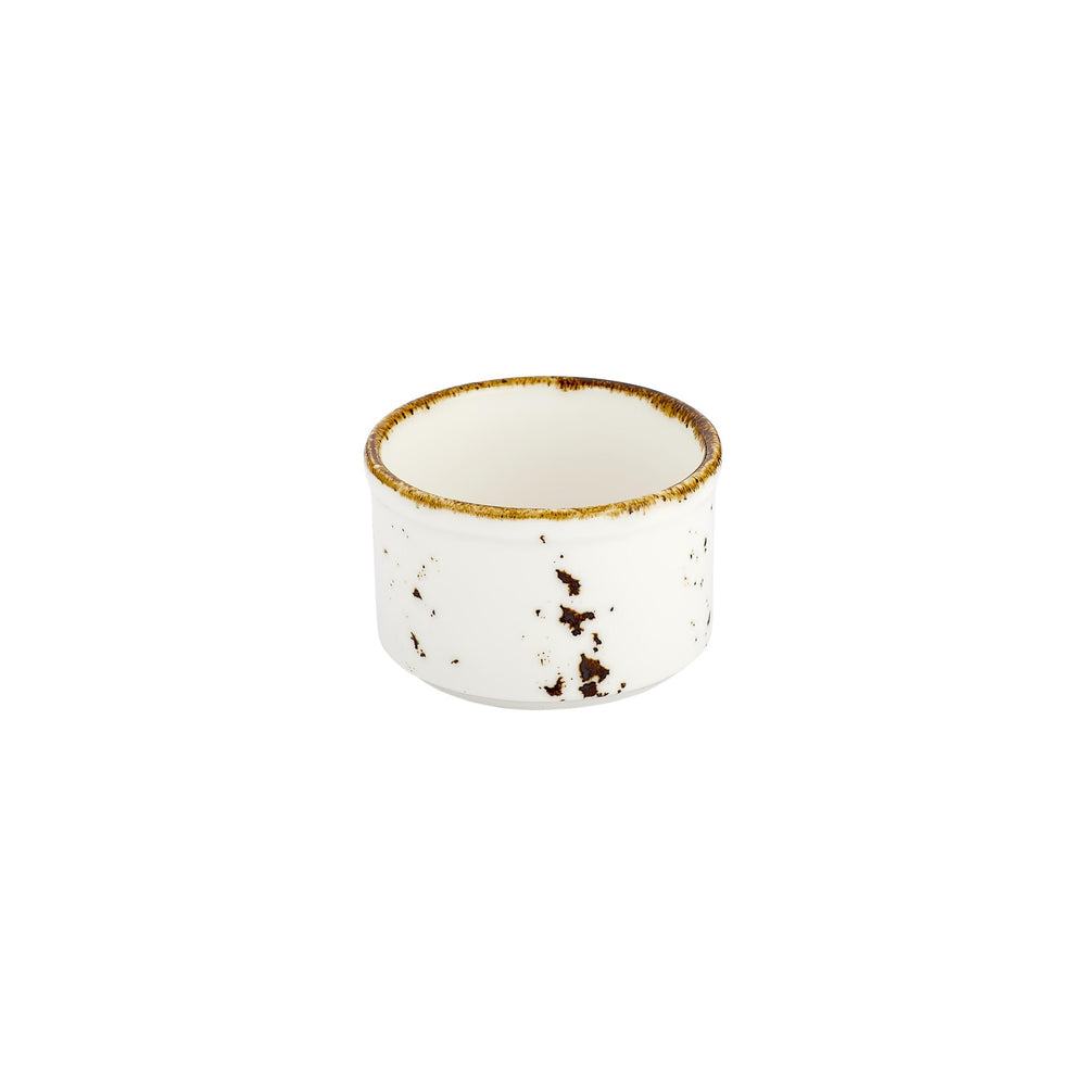 Harmony Elegance dia.3" x 3" x h:0" Round Brown Vitrified Sugar Bowl