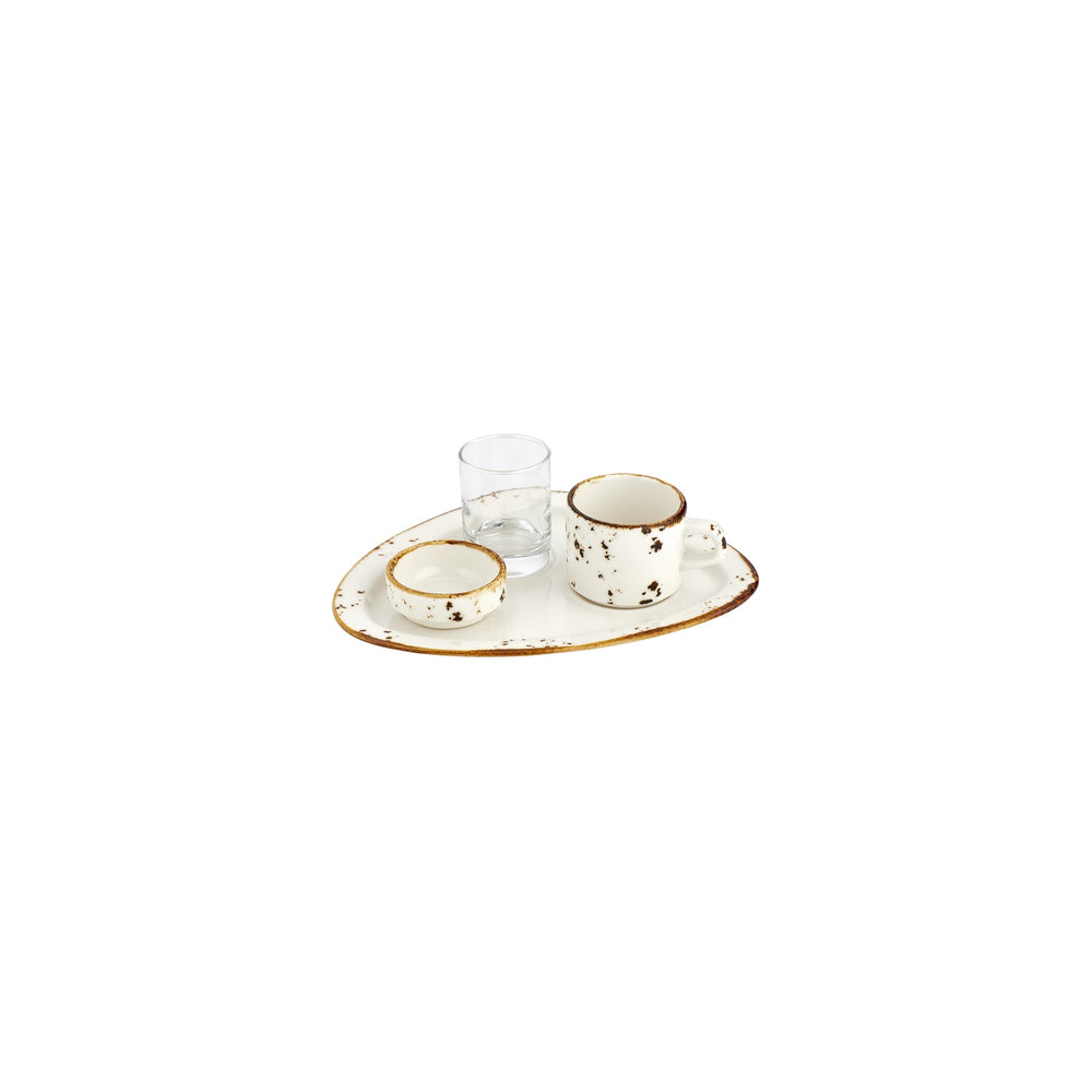 Harmony Elegance Organic Brown Vitrified Espresso Set