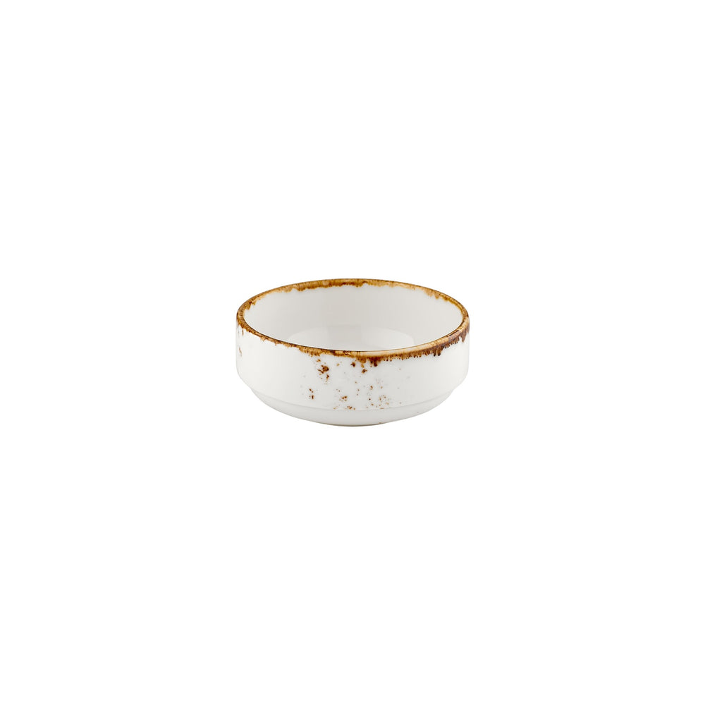 Harmony Elegance dia.4.75" h:0" 12 oz. Round Brown Vitrified Bowl