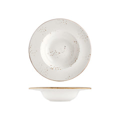 Harmony Elegance dia.11" h:0" 16 oz. Round Brown Vitrified Deep Plate
