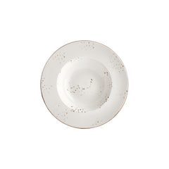 Harmony Elegance dia.11" h:0" 16 oz. Round Brown Vitrified Deep Plate