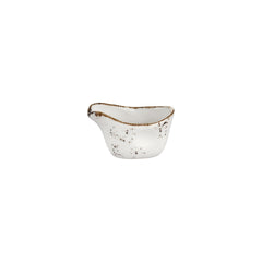 Harmony Elegance 3.25" x 2" x h:0" 2 oz. Oval Brown Vitrified Creamer