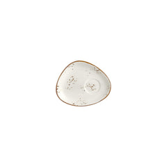 Harmony Elegance 5.5" x 4.25" x h:0" Organic Brown Vitrified Saucer