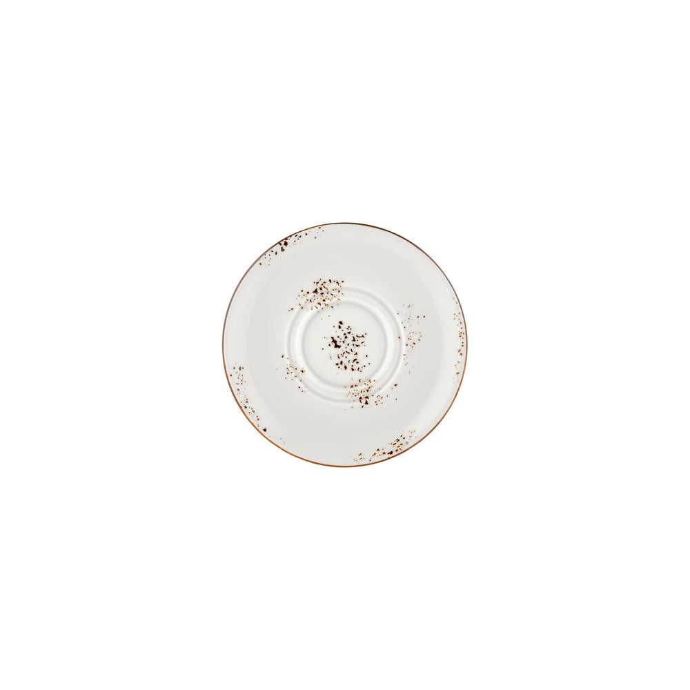 Harmony Elegance dia.7.5" Round Brown Vitrified Saucer