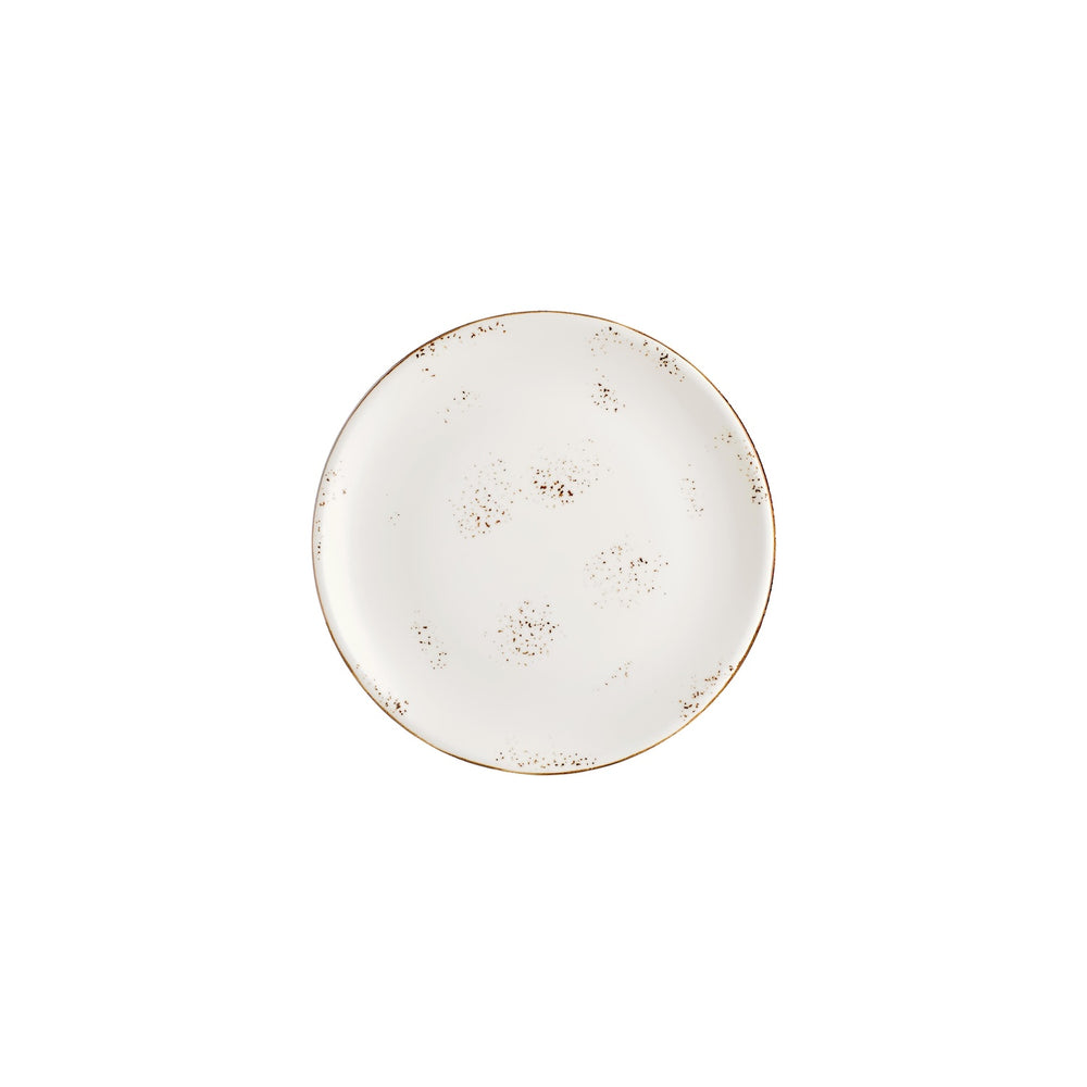 Harmony Elegance dia.9" Round Brown Vitrified Plate