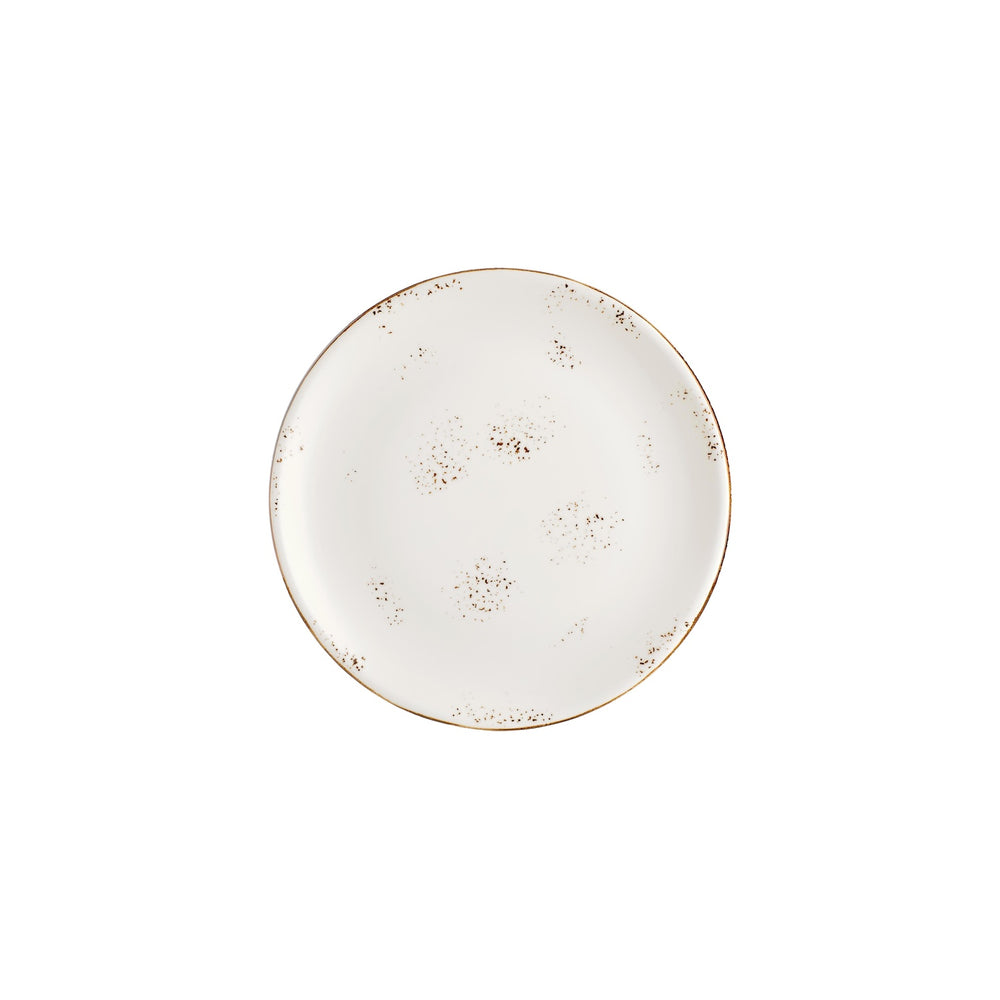 Harmony Elegance dia.9.75" Round Brown Vitrified Plate