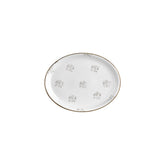 Elegance 9.75" x 7.5" x h:1" Oval Brown Vitrified Platter