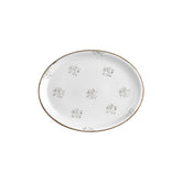 Elegance 12.25" x 9.5" x h:1" Oval Brown Vitrified Platter