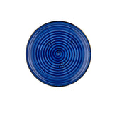 Enigma dia.9.75" Round Blue Vitrified Plate