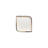 Gleam 6" x 6" Square Brown Vitrified Plate