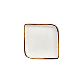 Gleam 9" x 9" Square Brown Vitrified Plate