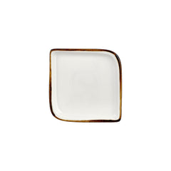 Gleam 8.75" x 8.75" Square Brown Vitrified Plate