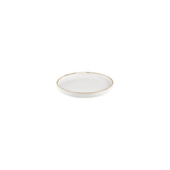 Gleam dia.6.25" Round Brown Vitrified Plate
