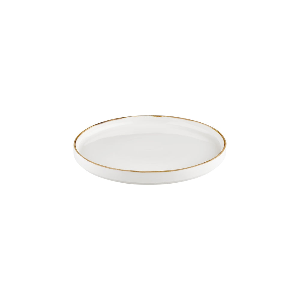 Gleam dia.10.75" Round Brown Vitrified Plate