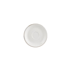 Gleam dia.6.25" Round Brown Vitrified Saucer
