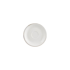 Gleam dia.6.25" Round Brown Vitrified Saucer