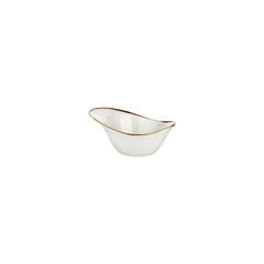 Gleam 7" x 5" x h:0" 12 oz. Organic Brown Vitrified Bowl