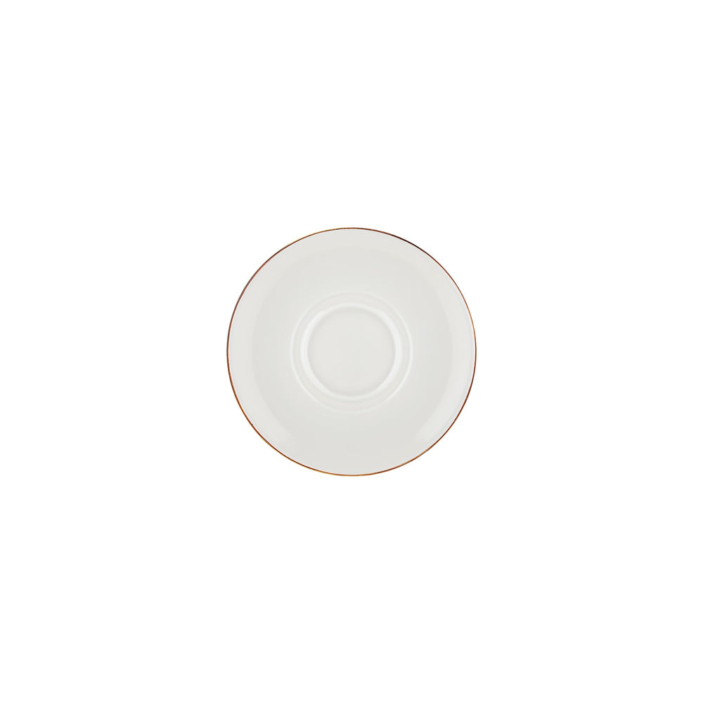 Gleam dia.7.5" Round Brown Vitrified Saucer