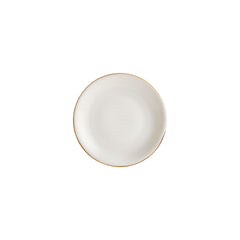 Gleam dia.8.25" h:0" 17 oz. Round Brown Vitrified Deep Plate