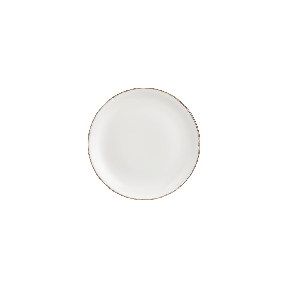 Gleam dia.8.25" Round Brown Vitrified Plate