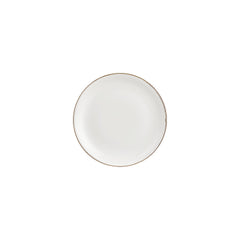 Gleam dia.8.25" Round Brown Vitrified Plate