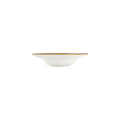 Gleam dia.9.75" h:2.25" 14 oz. Round Brown Vitrified Deep Plate