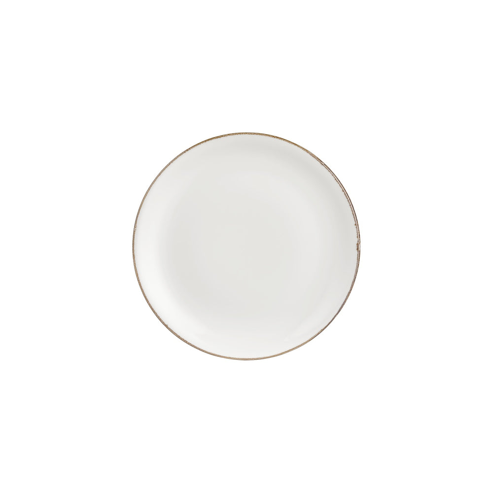 Gleam dia.9.75" Round Brown Vitrified Plate