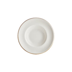 Gleam dia.10.75" h:2.5" 17 oz. Round Brown Vitrified Deep Plate