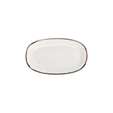 Gleam 11.5" x 7" x h:0" Oval Brown Vitrified Platter