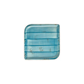 Infinity 9" x 9" Square Turquoise Vitrified Plate