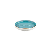 Infinity dia.9" Round Turquoise Vitrified Plate