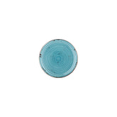 Infinity dia.6.75" Round Turquoise Vitrified Plate