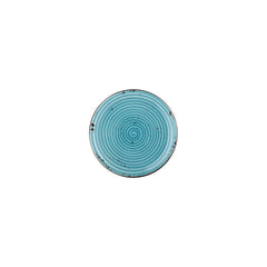 Infinity dia.6.75" Round Turquoise Vitrified Plate
