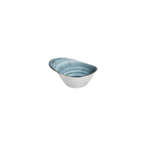 Infinity 7" x 5" x h:0" 12 oz. Organic Turquoise Vitrified Bowl