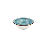 Infinity dia.9.5" h:0" 54 oz. Round Turquoise Vitrified Bowl