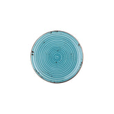 Infinity dia.9.75" Round Turquoise Vitrified Plate