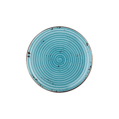 Infinity dia.11.75" Round Turquoise Vitrified Plate