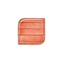 Laterite 9" x 9" Square Orange Vitrified Plate